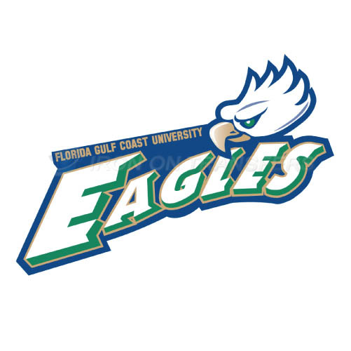 Florida Gulf Coast Eagles Logo T-shirts Iron On Transfers N4393 - Click Image to Close